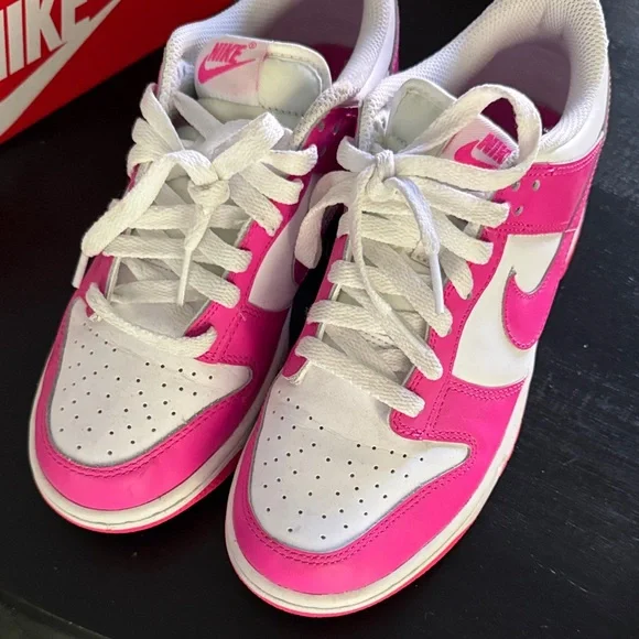 Kids Pink and White Sneakers - Picture 4 of 6